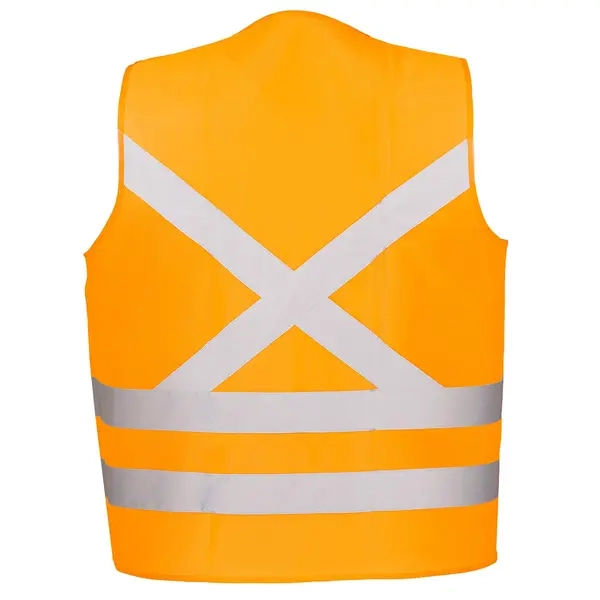 Colete Refletivo Laranja Danny Vicsa Classe 2 Fechamento em Velcro e 2 Bolsos Modelo VIC-71151
