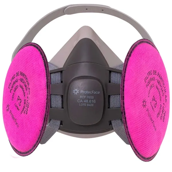 Filtro Mecânico Combinado  P3 + VO Protec Face Carvão Ativado Compatéivel Com as Máscaras 7600 E 7800 - PAR