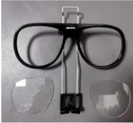 Suporte Kit Para Lente Corretivas Para Fixação Interna em Respirador Facial Inteiro Universal