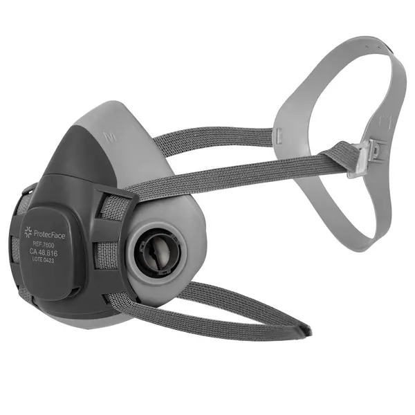 Respirador Semi Facial 7600 Protec Face Para 2 Filtros Tamanhos M e G - CA 48816