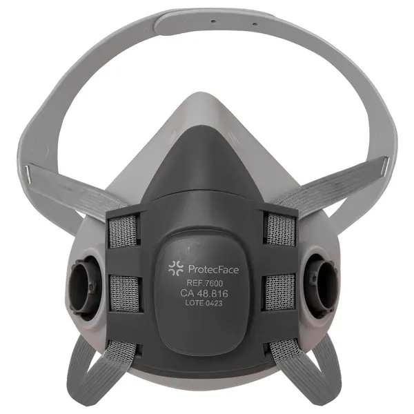 Respirador Semi Facial 7600 Protec Face Para 2 Filtros Tamanhos M e G - CA 48816