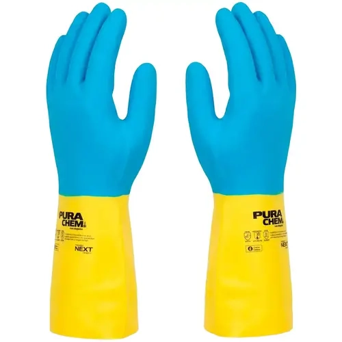 Luva Next Safety Purachem Látex Neoprene 10.700 Ideal Contra Agentes Químicos  CA 51173