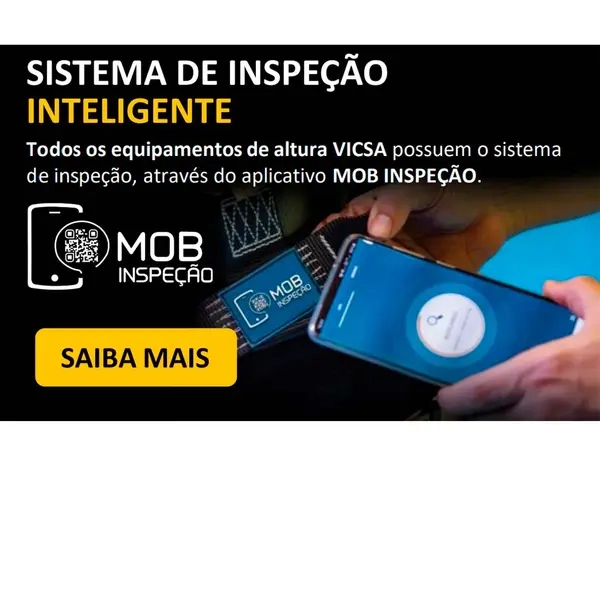 Cinturão Tipo Paraquedista em Aramida Vicsa VIC-27115 Anti-Chamas e Anti-Corte  2 pontos de Ancoragem CA 51103
