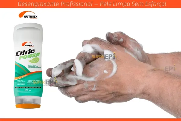 Sabonete Líquido Desengraxante Citric Power Eco Nutriex 200ml Sem Fragrância Remover Sujeiras Pesadas das Mãos