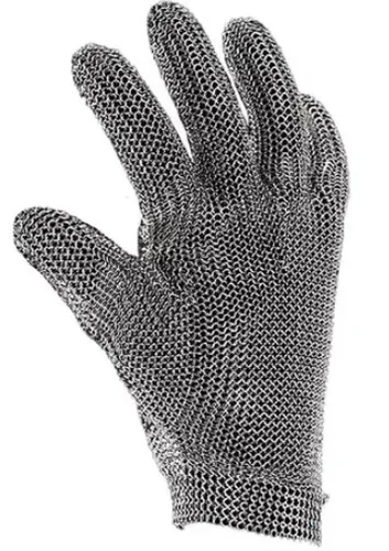 Luva de Aço 100% Inoxidável Medix Ring Cut Com Ajustador Incluso Ambidestra CA 49302