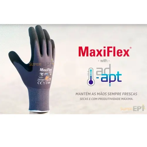 Luva Atg Maxiflex Endurance 3/4 Com Tecnologia Ad-Apt Resfriamento das Mãos CA 50933