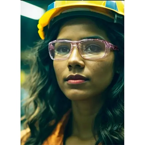 Óculos Id Safety ID 1147 Rosa Permite Lentes de Grau Tamanho 52 CA 39017