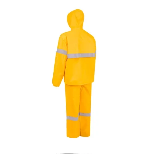 Conjunto Impermeável em Nylon Amarelo Ouro Com Refletivo Vértice CA 28742