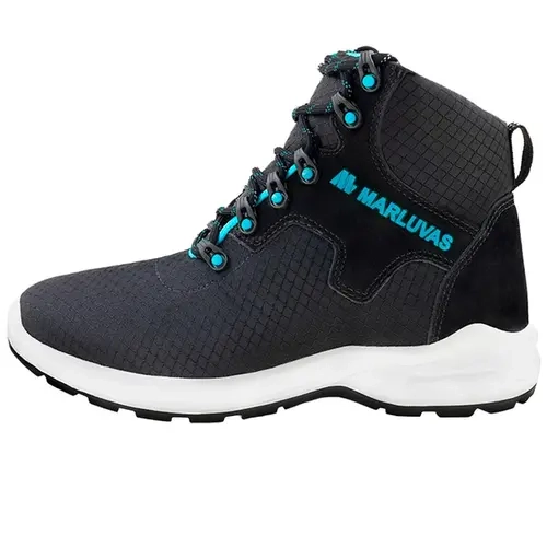 Bota Marluvas 72B29-TXT-E-BP-VD Office XT Textil Hidrofugado Preto e Azul Eletricista CA 52121
