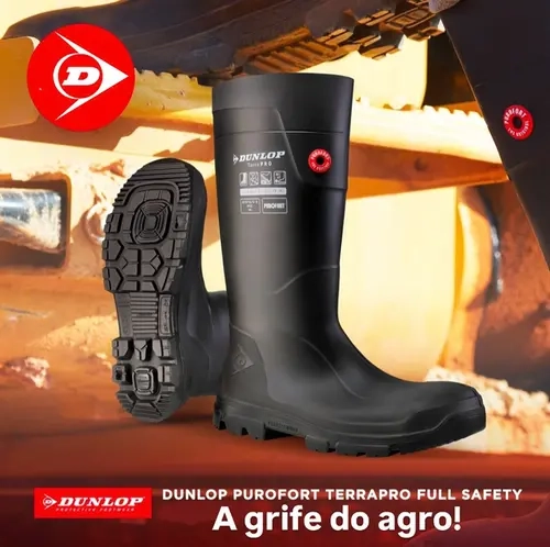 Bota de Segurança Hexpro Dunlop TerraPro Full Safety Bico de Aço