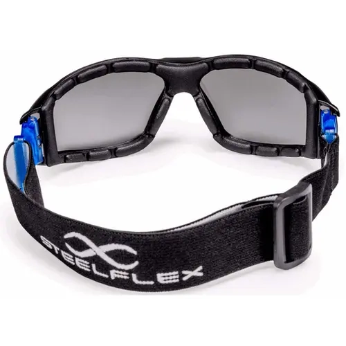 Óculos Steelflex STF VS107231 Imola Antiembaçante Lente Cinza Haste e Tira Elástica Removível CA 51362