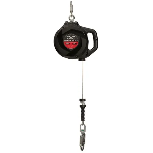 Trava-Quedas Retrátil Steelflex STF CQTQ0475s  15 Metros em Cabo de Aço Inox Antiferrugem