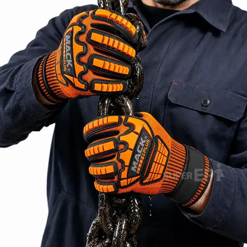 Luva Anti-Impacto Next Safety Mack Plus 70.100 Palma Spandex Antiderrapante Ca 51.530