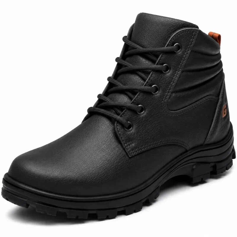 Bota de Segurança Gogowear Tork Preta 100% Couro Legítimo e Solado Emborrachado CA 43770