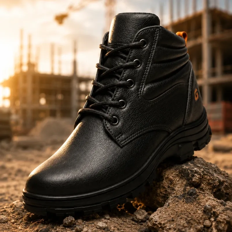 Bota de Segurança Gogowear Tork Preta 100% Couro Legítimo e Solado Emborrachado CA 43770