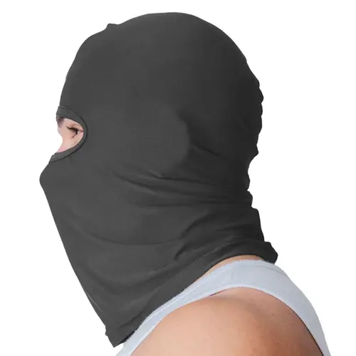 Capuz Balaclava Com Proteção UV 50+ EM Poliéster Cinza Tecido leve e Respirável