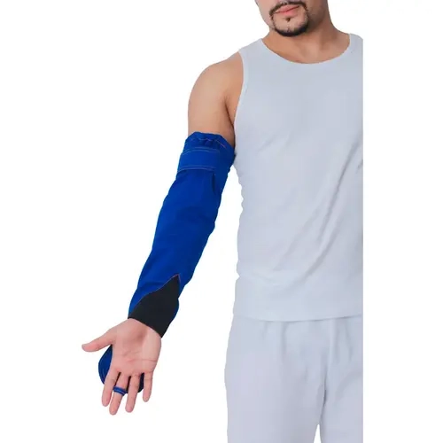 Mangote Térmico Alta Temperaturo Azul Royal 64 Cm fechamento em Velcro CA 50077