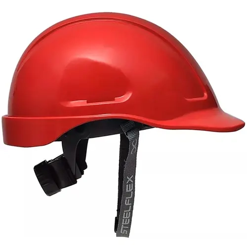 Capacete Steelflex Turtle Vermelho CPCT10701 com Aba Frontal, Suspensão, Catraca e Jugular Ca35983