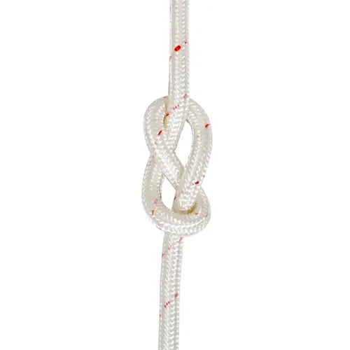 Corda Semi Estática Branca e Vermelha Ultra Safe  12mm Nr18 USR009010 Rolo 50 Metros