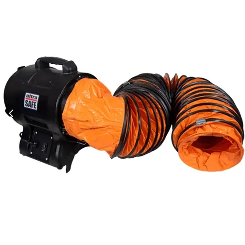 Insuflador e Exaustor Ultra Safe Aria 20Cm USR009039 Com Duto Incluso de 10 Metros Atende a NR 33 e NBR 16.577:2017