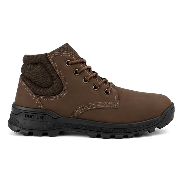 Bota de Segurança Wonder Work Bico de Pvc Marrom Couro Nobuck Solado de Borracha CA 52609