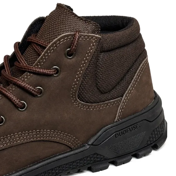 Bota de Segurança Wonder Work Bico de Pvc Marrom Couro Nobuck Solado de Borracha CA 52609
