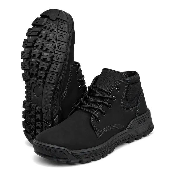 Bota de Segurança Wonder Work Bico de Pvc Preta Couro Nobuck Solado de Borracha CA 52609