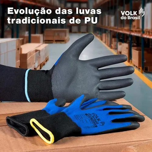 Luva Volk Tátil Com Banho Nitrílico Foam na Palma  Ca 51248