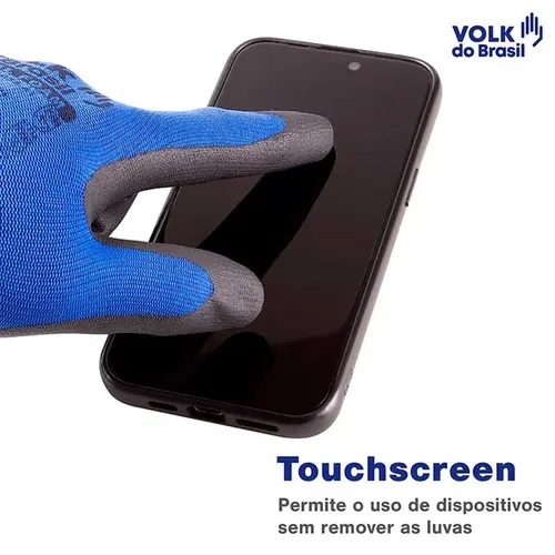 Luva Volk Tátil Com Banho Nitrílico Foam na Palma  Ca 51248