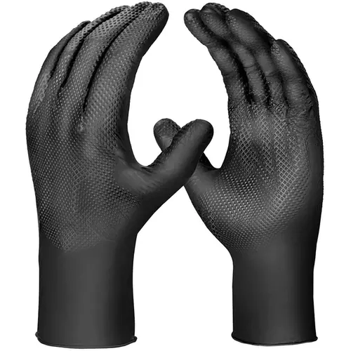 Luvas de Segurança Nitrílica Super Glove Preta – Caixa 100 Unidades – Super Safety – CA 38645