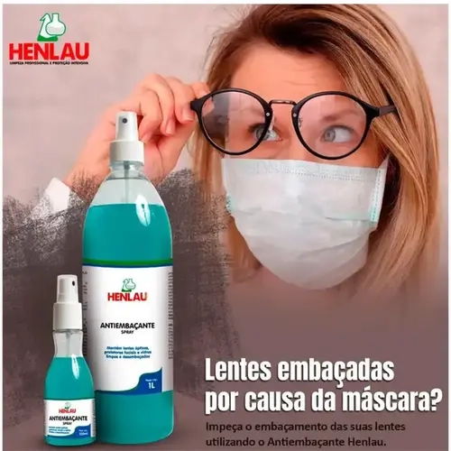 Spray Antiembaçante Henlau 120 ml para Óculos, Máscaras, Vidros e Superfícies