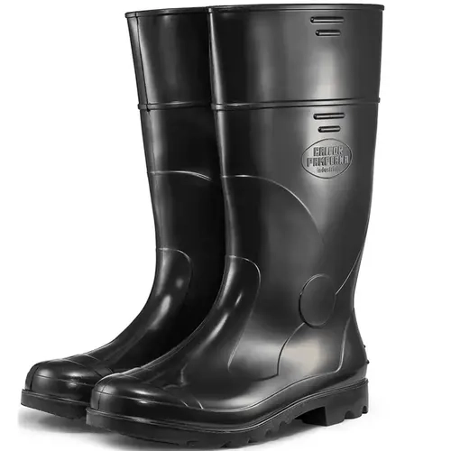 Bota de Pvc Calfor Industrial Cano Longo Com Forro Preta Qualidade Inabalável CA 37.773
