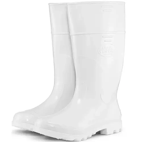 Bota de PVC Industrial Branca Calfor Cano Longo Com Forro CLBP2 505 – CA 44.697