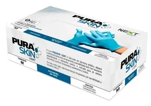 Luva Nitrílica Descartável Next Safety PuraSkin Light Caixa 100 Unidades Ca 51749 Risco Químico e Biológico