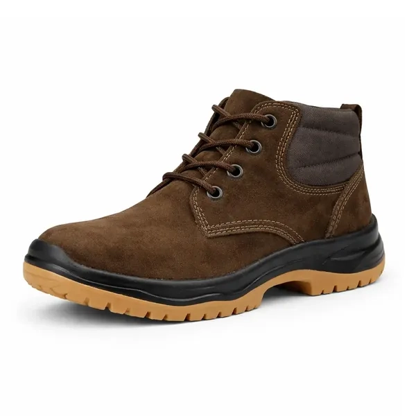 Bota de Segurança Crival Couro Nobuck Com Bico PVC PU CA 40099