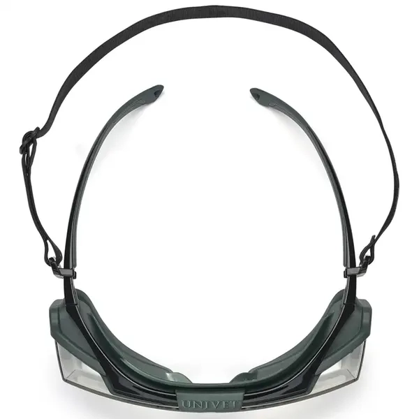 Óculos Ampla Visão Univet 5X2 Advanced Hybrid Clear 5X2.03.05.00 CA 52.431 — OTG + Ampla Visão 2 em 1 — Vedação D3 + D4 — Vanguard PLUS (Antiembaçante + Antirrisco) — UV400 — Alto Impacto Z87+