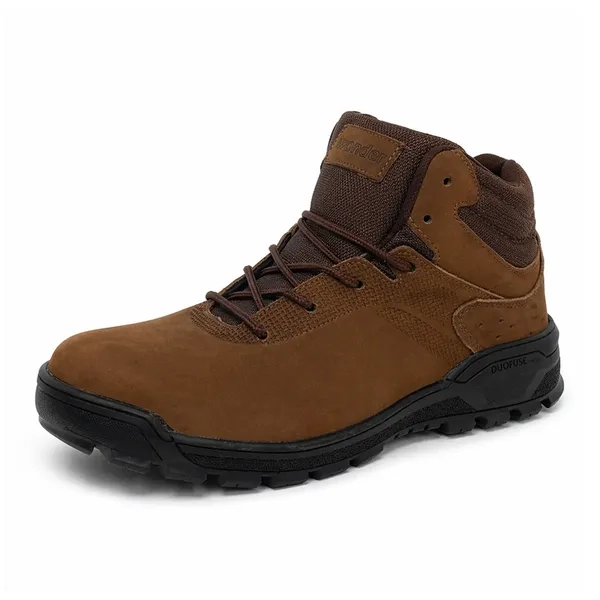 Bota de Segurança Wonder Impact Bico de Pvc Marrom Couro Nobuck CA 52609