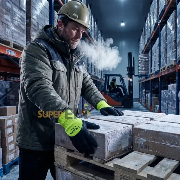 Luva de Segurança Térmica Tryon Ice 1 Next Safety Cód. 22.900 EN 511 EN 388 3142C Látex Micro Espumoso CA 52.600