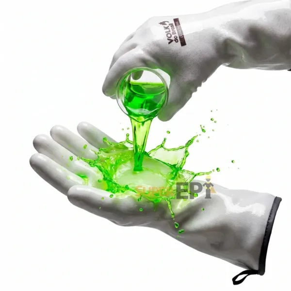 Luva Térmica Ultra Therma Silicone Calor 350°C Frio Impermeável Química Tipo B Food Safety 10.07.330.06 Volk CA 51.314
