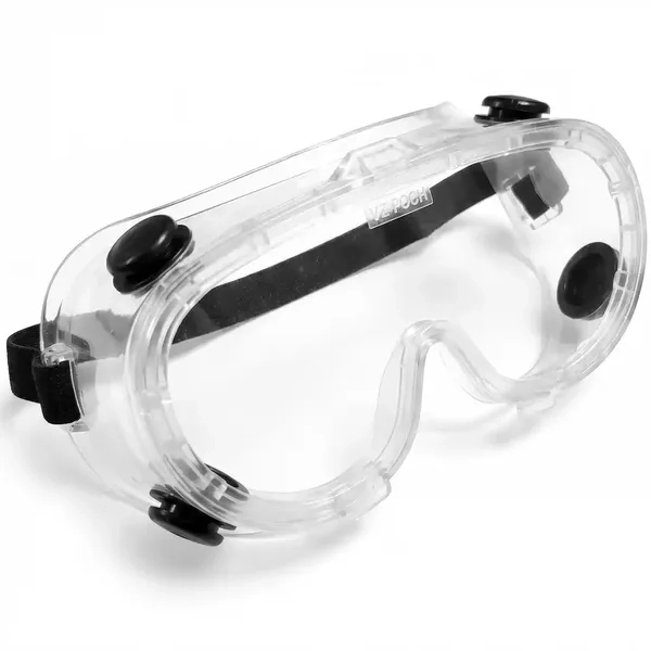 Óculos Ampla Visão VVision 40 Valvulado Volk Antiembaçante Antirrisco Alto Impacto UV 99,9% Respingos D3 Ventilação Indireta 4 Válvulas ANSI Z87.1 Cód. 24.25.392.11 CA 52257