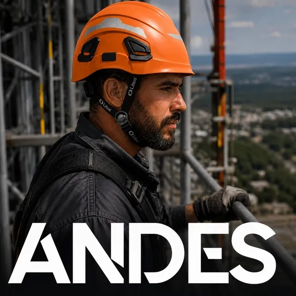 Capacete de Altura Completo Libus Modelo Andes Laranja 8 Pontos Classe B CA 49941