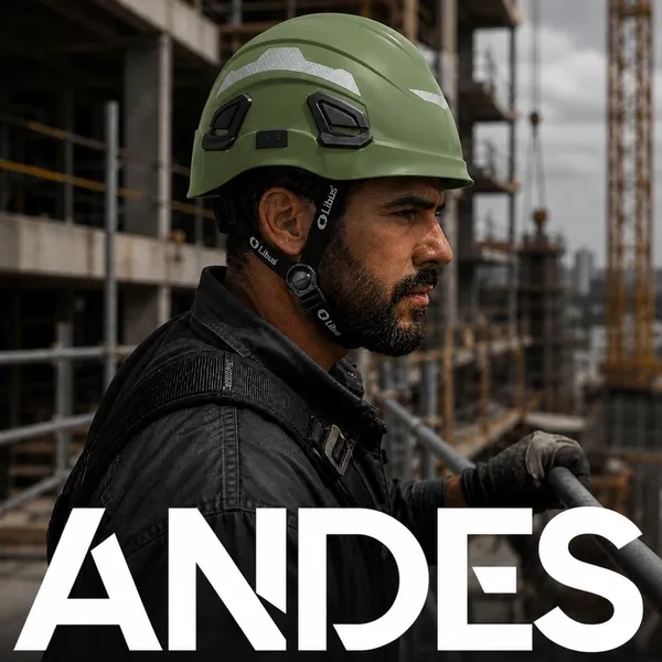 Capacete de Altura Completo Libus Modelo Andes Verde 8 Pontos Classe B CA 49941