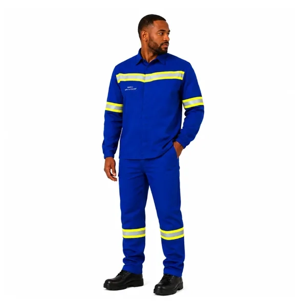 Conjunto Eletricista NR10 Antichama Guardian Fire WE Risco 2 ATPV 11 cal/cm² Refletivo Azul Royal