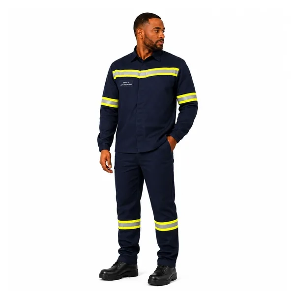 Conjunto Eletricista NR10 Antichama Guardian Fire WE Risco 2 ATPV 11 cal/cm² Refletivo Azul Marinho