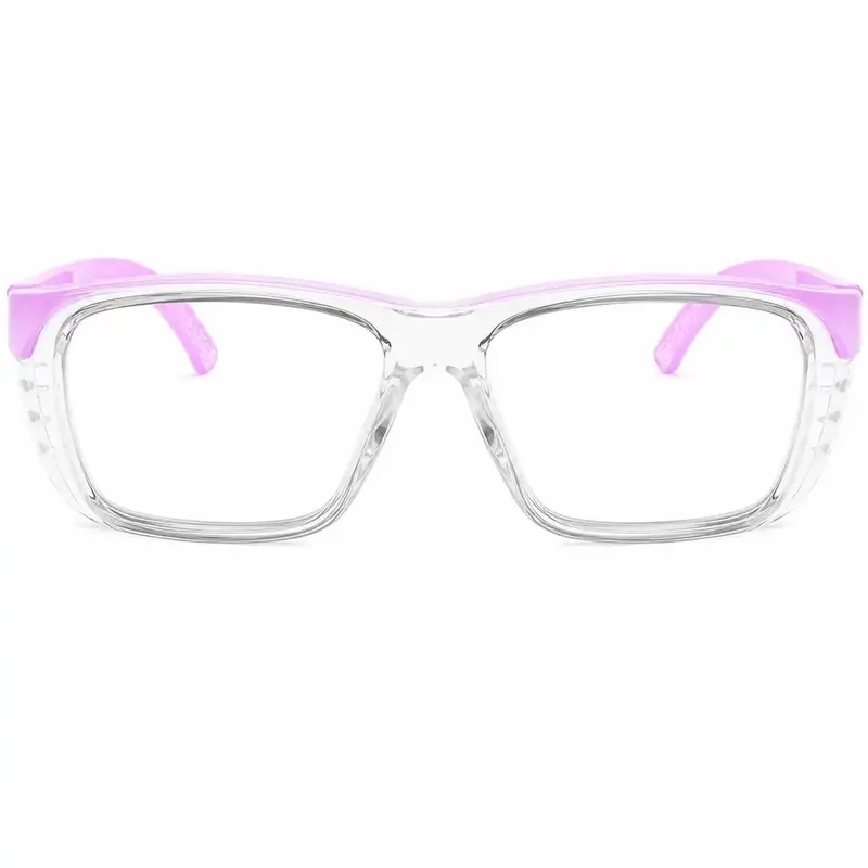 Óculos de Segurança ID 103 Rosa ID Safety Armação Cristal Hastes Rosa Tamanho 56 Aceita Lentes de Grau Multifocal e Monofocal CA 41.615