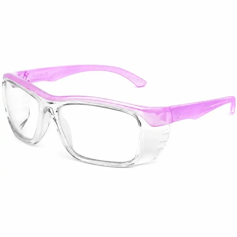 Óculos de Segurança ID 103 Rosa ID Safety Armação Cristal Hastes Rosa Tamanho 56 Aceita Lentes de Grau Multifocal e Monofocal CA 41.615
