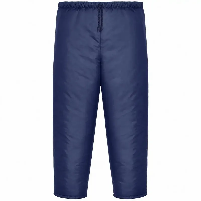 Calça Térmica Frigorífica Nylon Maicol Azul Marinho Sem Costura Lateral Manta 150g/m² Proteção Contra Frio Câmara Fria CA 10976