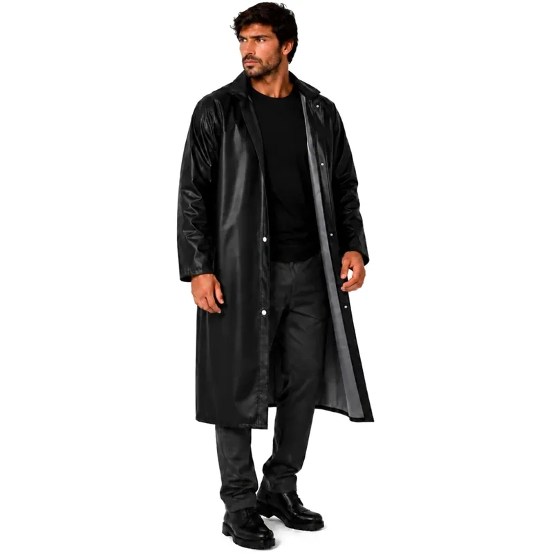 Capa de Chuva PVC Forrado Standard Brascamp Preto CA 28.449