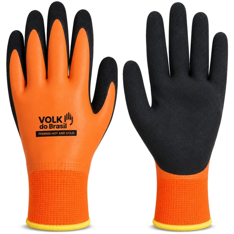 Luva Térmica Therma Hot and Cold Volk 10.17.472.82 Laranja e Preta CA 51369