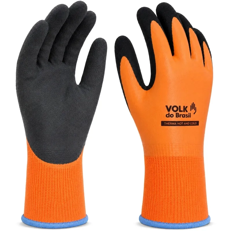 Luva Térmica Therma Hot and Cold Volk 10.17.472.82 Laranja e Preta CA 51369